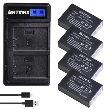 Batmax LP-E17 LP E17 Bateria+LCD Dual USB Carregador para Canon EOS 77D Rebelde,T6i,T7i,750D,760D,800D,200D,8000D,M3,M5,M6