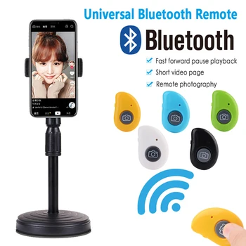 Bluetooth sem fio do auto-temporizador selfie vara de Liberação do Obturador de Controle Remoto sem Fio para IOS, Android