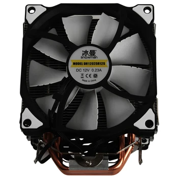 BONECO de neve M-T6 4PIN CPU Cooler Master 6 Condutor Duplo Fãs 12 cm Ventilador de Refrigeração LGA775 1151 115X 1366 Suporte AMD