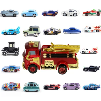 Carros 3 da Disney Pixar carro 2 Brinquedo Relâmpago McQueen Jackson Tempestade Tio Mike Caminhão 1:55 Liga de um Modelo de Carro de Brinquedo para Crianças, Presente de Aniversário