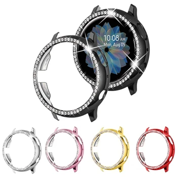 Caso protetor Para Samsung Galaxy Watch Active 2 40mm 44mm Cobertura Protetor de Tela Capa Galaxy Active2 pára-choques Proteger Quadro