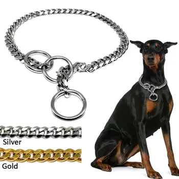 Chain de Aço inoxidável, Colares de Cão Durável para Médias e Grandes Cães de Formação Pitbull