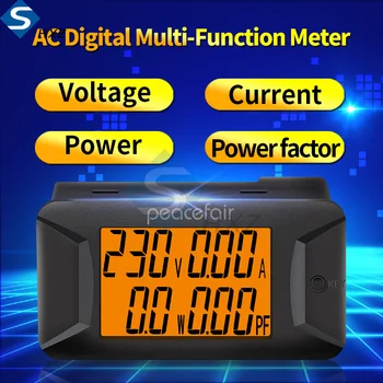 Chegada nova PZEM-028 Multifunções C.A. Digital do Amperímetro Voltímetro Eletrônico de Carga Inteligente Tensão Tester PZEM-026 40-400V100A