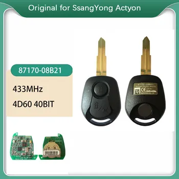 CN096010 Original para SsangYong Actyon Inteligente de Chave 2 Botões Remoto 433MHz Chave 4D60 40BIT P/N 87170-08B2