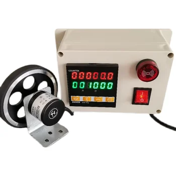 Contador do medidor de alta precisão tipo de rolo de eletrônica de indução de medição de comprimento para alarme automático contra metros