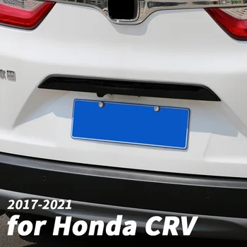 Corpo de aço inoxidável tiras de guarnição tronco brilhante tiras modificado acessórios auto suprimentos Para Honda CRV 2017 18 19 20 2021