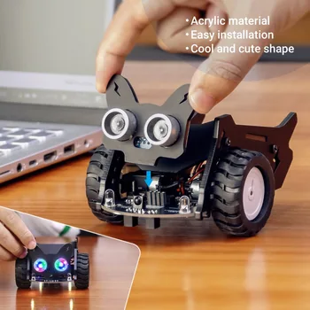 CrowBot PARAFUSO de Fonte Aberta Inteligente de Programação Carro+16 Projetos Para o Arduino,Micropython,Usado com mais de 150 Módulos,Robô Kit para Viatura para o TRONCO