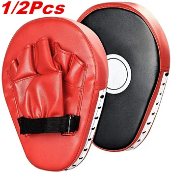 Curva de Boxe, Muay Thai, Mão de Destino Sanda Formação Engrossado Sismo-resistente Curva Defletor de Couro PU 5 dedos de Mão-Alvo