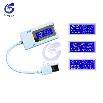 DC4-30V Dual USB Tensão de Corrente Capacidade do Testador Flash Carregador de Capacidade do Testador de Medidor de Energia Móvel Detector de Teste de Bateria 10 em 1