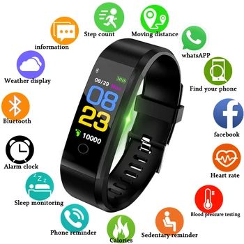 DFOTIM Novo Smart Watch Mulheres Monitor de Ritmo Cardíaco e a Pressão Arterial de Fitness Tracker Smartwatch Relógio do Esporte Para IOS, Android +CAIXA de 2019