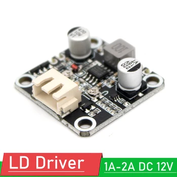 Diodo de Laser LD driver da placa w/ TTL modulação de corrente 1A-2A DC 12V tensão de corrente ajustável 405nm 445nm 450nm