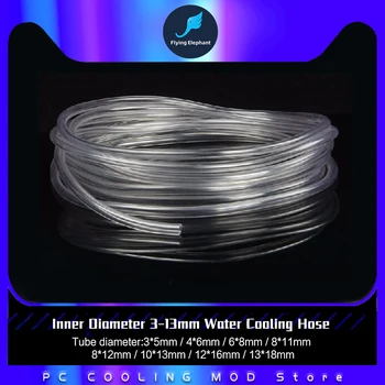 Diâmetro interno 3-13mm de Resfriamento de Água de Mangueira Transparente Computador Macio Tubos de PVC Flexível a Utilização de Água / Óleo do Agregado familiar