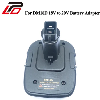 DM18D Bateria Conversor Adaptador Para Ferramentas DeWalt Converter 20V Bateria do Li-Íon Para Milwaukee M18 18V Bateria de NiCd NiMh DC9096