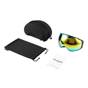 Duplo Camadas Óculos de Esqui UV Proteção Anti-fog Máscara de Esqui Óculos Óculos de Esqui de Esportes de Patinação Óculos de Esqui