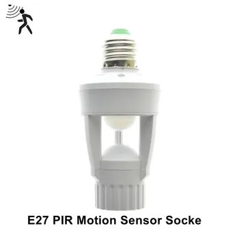 E27 do Sensor de Movimento do Interruptor de Luz 100-240V Detector de Movimento Base E27 da Lâmpada Com Controle de Luz Smart Switch Lâmpada do Soquete do Adaptador
