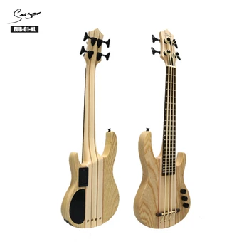 Elétrica Ukulele Bass 2019 Ubass Guitarra 30 mm 4 Cordas Mini Baixo UKU Electro Guitarras de Captação de Bordo de Alta Qualidade Ashtree