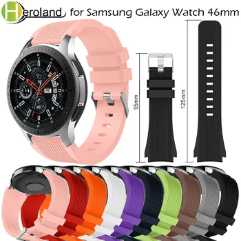 esporte 20/22mm pulseira de Silicone para Samsung Galaxy Watch 42mm inteligente faixa de relógio para Samsung Galaxy Watch 46mm Pulseira Acessórios