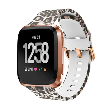 Faixa de relógio para o Fitbit Versa 2 Cinta de Impressão pulseira de Silicone Pulseira de Substituição para o Versa Lite Pulseira Versa Banda Blaze