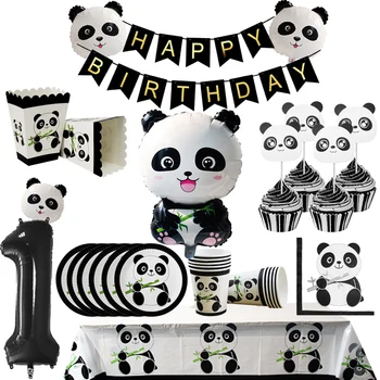 Festa De Aniversário, Decoração Chinesa Panda Festa Temática Animal Inflável Panda Balões De Chuveiro Do Bebê As Crianças Da Festa De Aniversário De Suprimentos