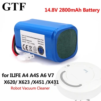 GTF 14.8 V 2800mAh bateria Recarregável do Li-íon Para o ILIFE ecovacs A4 A4s V7 A6 V7s Plus Robô Aspirador de pó vamo começa o ILife Bateria