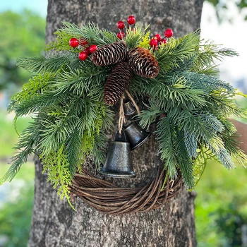 Guirlanda De Natal De Quinta Boho Garland Bell Guirlanda De Porta De Suspensão Decoração De Árvore De Natal De Ano Novo Pendurar Ornamentos