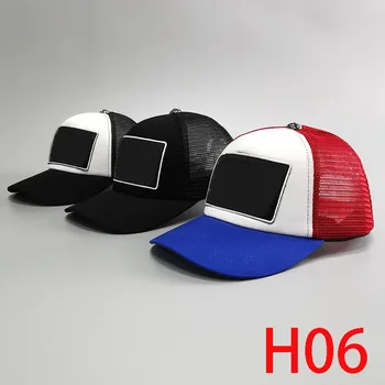 H06 Verão maré marca de hip-hop chapéu de couro branco cruz azul boné de beisebol casual selvagem casal pac