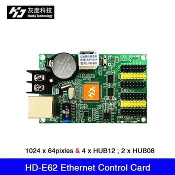 HD-E62 Single Duplo Cor DIODO emissor de luz do cartão de controlo Ethernet e porta USB 1024*64 4*HUB12 & 2*HUB08 porta