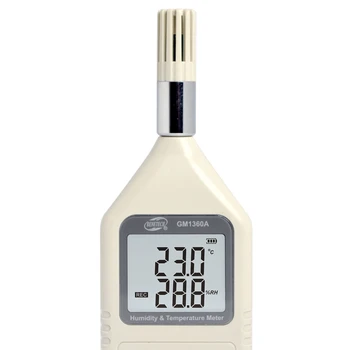 Higrómetro do Termômetro de digitas LCD Portátil C/F Data Hold Termo-higrômetro de Fábrica Ar-condicionado USB Medidor da Umidade da Temperatura
