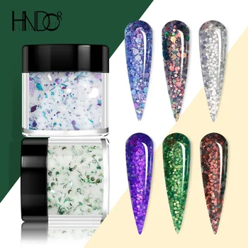 HNDO Nail Art Mergulhando verniz Acrílico em Pó de Material Profissional de Suprimentos de Glitter, Lantejoulas para Unhas Estendido Construtor de Manicure