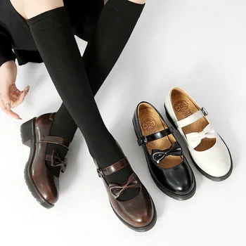 Japonês Jk Uniforme Pequenos Sapatos De Couro Feminina Verão Suave Irmã Faculdade Sapatos Estilo 2021 Nova Palavra Fivela Arco Sapatos