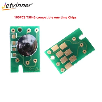 Jetvinner 100pcs T5846 compatível com o tempo de Chips Para Epson tinta cartucho PM200 PM240 PM260 PM280 PM290 PM225 PM300 chips
