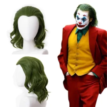 Joker Peruca De Cosplay Arthur Fleck Cosplay Cabelos Verdes O Cavaleiro Das Trevas Brincalhão Perucas De Halloween Cosplay Anime Traje Perucas