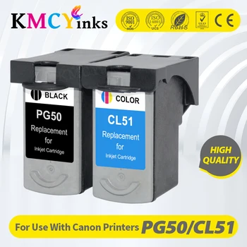 KMCYinks PG 50 CL 51 Cartuchos de Tinta PG50 CL51 Para Canon Pixma iP2200 iP6210D iP6220D MP150 MP160 MP170 MP180 MP450 MP460 Impressora