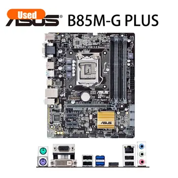 LGA 1150 ASUS B85M-G PLUS placa-Mãe Micro ATX B85M G PLUS Systemboard DDR3 Intel B85 32GB Desktop placa-mãe SATA III Usados