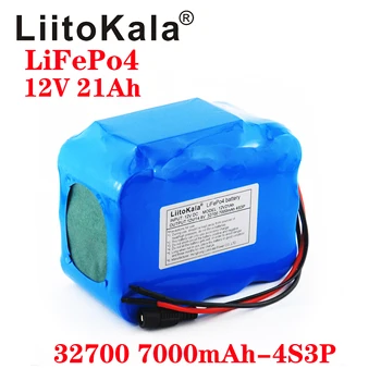 LiitoKala 32700 Lifepo4 Bateria 4S3P DE 12,8 V 21Ah com 4S 20A Máximo 60A Equilibrada BMS para Barco Eléctrico de Energia Ininterrupta