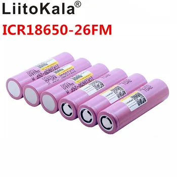 Liitokala ICR18650-26FM Novo 100% Original 18650 bateria de 2600 mAh de Íon de Lítio De 3,7 V 18650 Bateria de 2500
