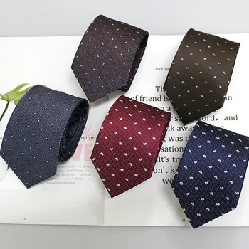 Linbaiway 8cm Mens de Negócios Gravata de Poliéster Jacquard Smoking, Gravata para o Casamento Ternos Laços de Pescoço Magro Gravatas Masculinas Corbatas
