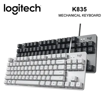 Logitech K835 Teclado com Fio TKL Jogos teclado Mecânico 84-chave Vermelha/Azul alternar Para a área de Trabalho de Laptop PC Office Teclado Gamer