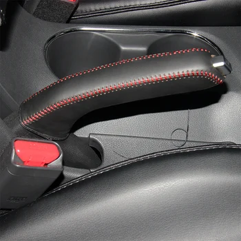 LS AUTO Superior de couro genuíno Caso para o travão de mão Para Hyundai Elantra, o freio de mão a parte superior da tampa da camada de capa de couro travão de mão