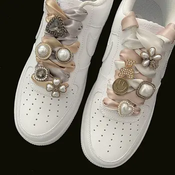 Luxo, Qualidade Atacador Encantos Designer Vintage Pérola DIY Sapatos de Encantos para o Tênis All-partida de Tênis Acessórios Tendência Quente da Venda