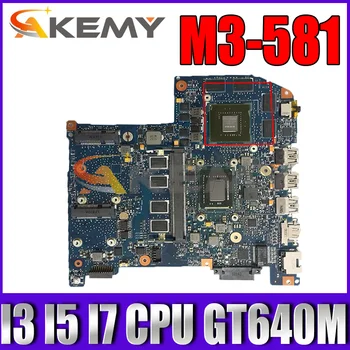 M3-581 Laptop placa-Mãe JM50 placa-mãe com I3 I5 I7 CPU GT640M GPU Para para Acer aspire M3-581 placa-Mãe DDR3 Não-integrado