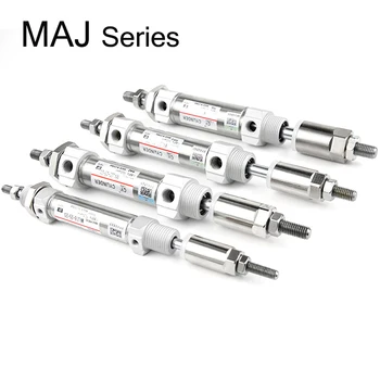 MAJ Pneumático Série Cylingder de Aço Inoxidável Curso Ajustável Mini Cilindro MAJ16/20/25/32/40X25X50X75X100-25-ANOS 50