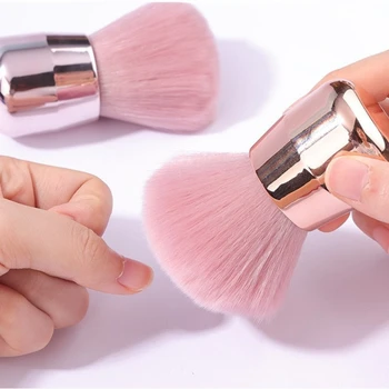Maquiagem Pincéis Cogumelo em Pó Sopros Escova Cosmética para a Fundação, Blush Mulheres da Arte do Prego Duster Escova de Limpeza de Beleza Ferramenta