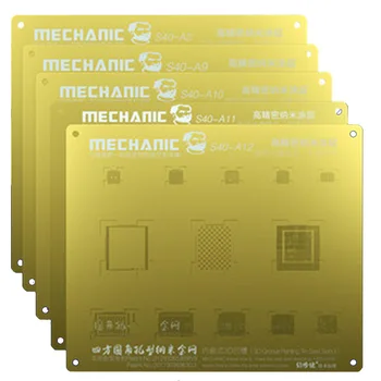 Mecânico 3D Groove Reballing Estêncil A8 A9 A10 A11 A12 Planta de Ouro Estanho Malha para Telefone 6 6S 6SP 7G 7P 8P 8 X XS XS MAX XR S40