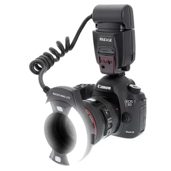 Meike MK-14EXT MC-14-EXT ETTL Macro TTL flash em anel luz auxiliar de AF Para Câmeras DSLR da Canon 5D Mark II, 7D 60D 600D 550D 450D