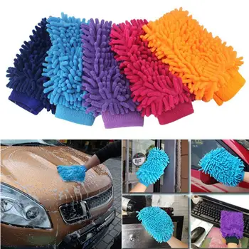 Microfibra Carro Familiar Lavar A Limpeza Suave Anti-Risco Luvas Ferramenta Pincel De Acessórios Para Carros