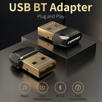 Mini Bluetooth USB Dongle BT 5.0 Adaptador de Música Receptor de Áudio do Transmissor para o alto-Falante do Mouse Portátil Gamepad