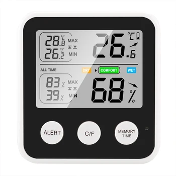 Mini Indoor do Higrómetro do Termômetro de Casa Digital Umidade do Monitor Termômetro Com Ar de Conforto Indicador Termometro градусник
