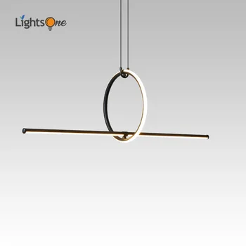 Minimalista, sala de jantar lâmpada designer moderno e minimalista mesa de bar luminária de escritório pingente de luz