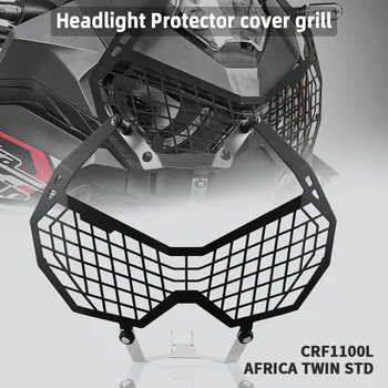 Moto Farol suporte Para Honda Africa Twin CRF1100L CRF 1100 L1 CRF 1100 L Farol de Luz de Cabeça protetor do Protetor Grill